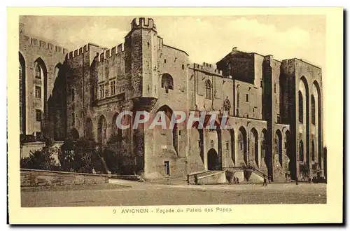 Cartes postales Avignon Facade du Palais des Papes