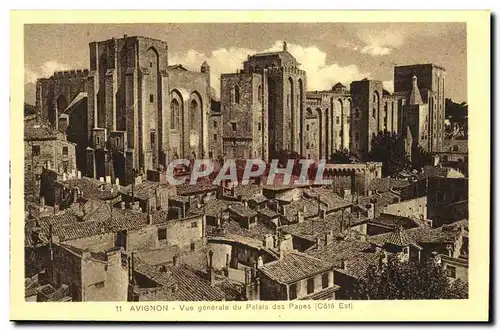 Cartes postales Avignon Vue Generale du Palais des Papes