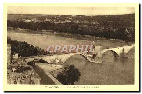 Cartes postales Avignon Le Pont St Benezet