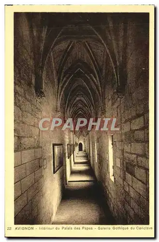 Cartes postales Avignon Palais des Papes Le Puits Interieur du Galerie Gothique du Conclave