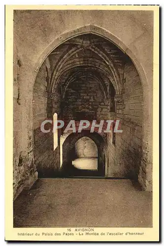 Cartes postales Avignon Palais des Papes La Montee de L escalier d Honneur