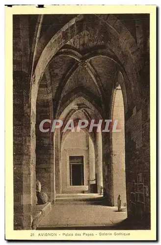 Cartes postales Avignon Palais des Papes Galerie Gothique