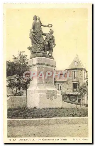 Cartes postales La Bourboule Le Monument aux Morts Militaria