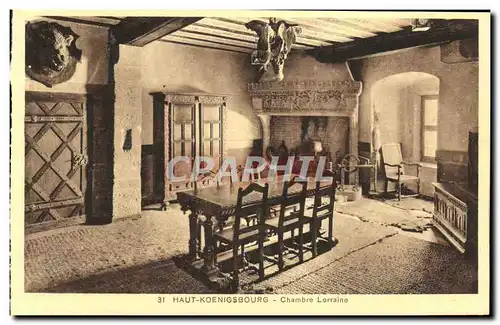 Cartes postales Haut Koenigsbourg Chambre Lorraine