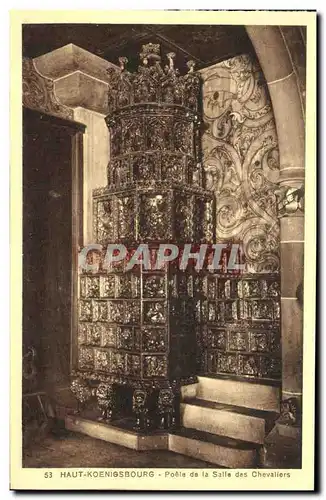 Cartes postales Haut Koenigsbourg Poele de la Salle des Chevaliers