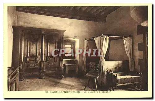 Cartes postales Haut Koenigsbourg La Chanbre a Coucher