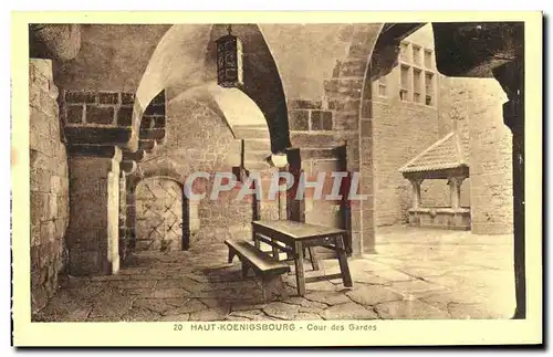 Cartes postales Haut Koenigsbourg Cour des Gardes