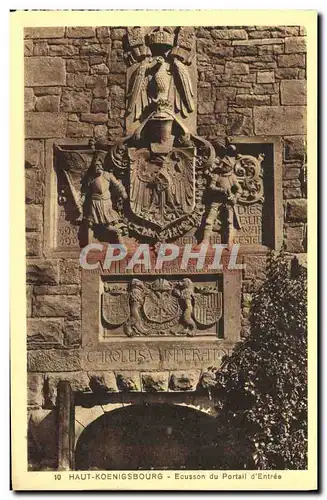 Cartes postales Haut Koenigsbourg Ecusson du Portail d Entree