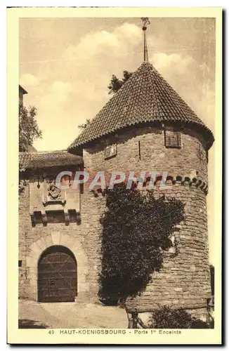 Ansichtskarte AK Haut Koenigsbourg Porte 1ere Enceinte