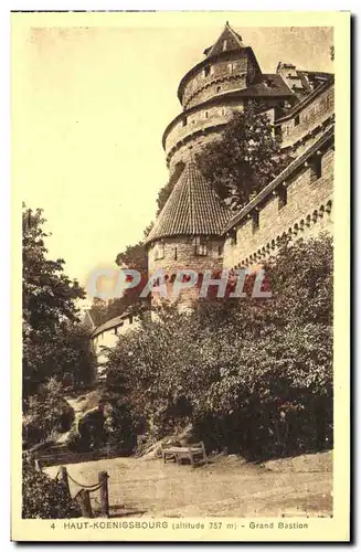 Cartes postales Haut Koenigsbourg Grand Bastion