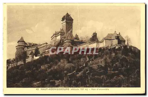 Cartes postales Haut Koenigsbourg Vue D ensemble