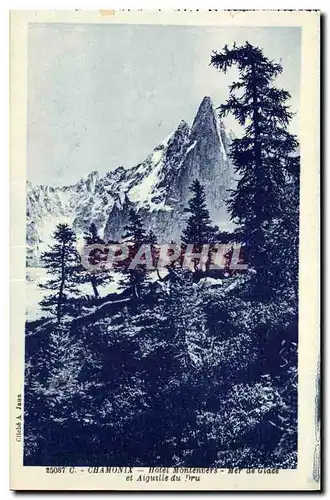 Cartes postales Chamonix Hotel Montenvers Mer de et Aiguille du Dru