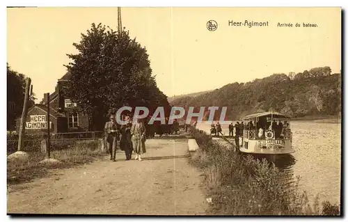Cartes postales Heer Agimont Arrivee du Bateau