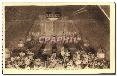 Cartes postales ND De Lorette L Ossuaire d Artois La crypte des inconnus