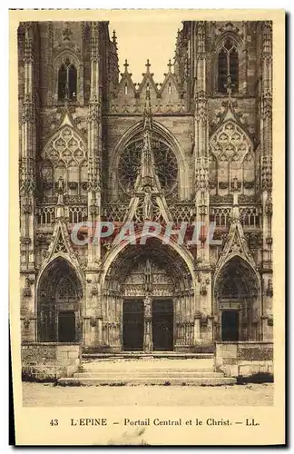 Cartes postales L Epine Portail Central et le Christ