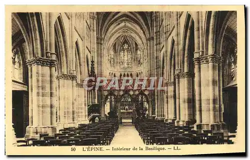 Cartes postales L Epine Interieur de la Basilique