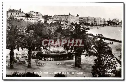 Cartes postales Cannes L Esplanade et les Hotels