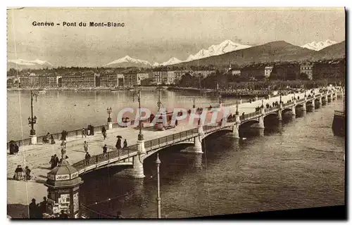 Cartes postales Geneve Pont du Mont Blanc