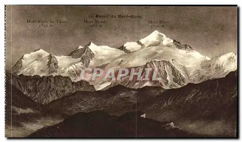 Cartes postales Massif du Mont Blanc