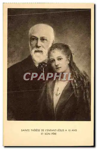 Cartes postales Sainte Therese De L Enfant Jesus A Is Ans Et Son Pere