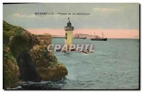 Ansichtskarte AK Marseille Phare de la Desirade