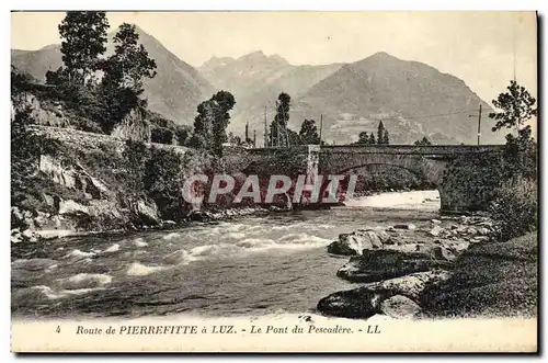 Cartes postales Route de Pierrefitte a Luz Le Pont du Pescadere