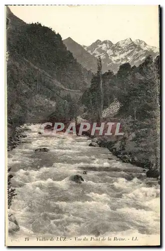 Cartes postales Vallee de Luz Vue du Pont de la Reine