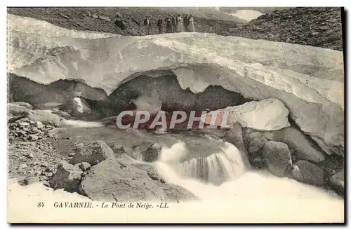 Cartes postales Gavarnie Le pont de neige