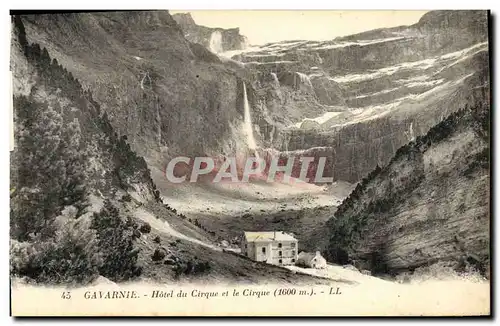 Cartes postales Gavarnie Hotel du cirque et le cirque