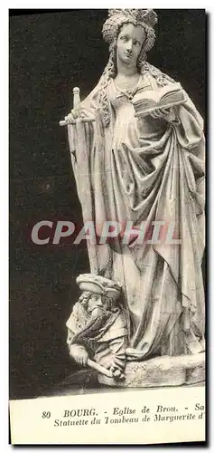 Cartes postales Bourg Eglise de Brou Sainte Catherine Statuette du tombeau de Marguerite d Autriche