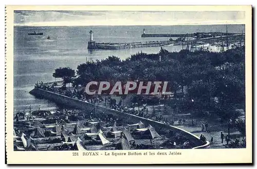 Cartes postales Royan Le Square Botton et les deux Jetees