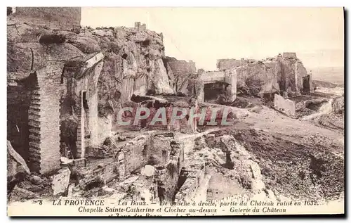 Cartes postales La Provence Les Baux Le chateau