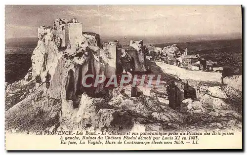 Cartes postales La Provence Les Baux Le chateau