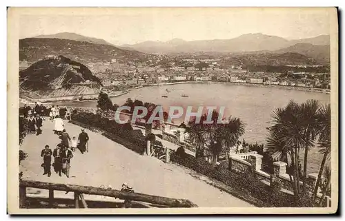 Ansichtskarte AK San Sebastian Vista desde el Monte Igueldo