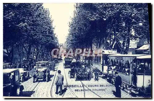 Ansichtskarte AK Marseille Cours Belsunce Tramway