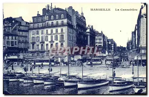 Cartes postales Marseille La Cannebiere