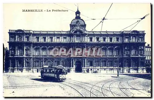 Ansichtskarte AK Marseille La Prefecture Tramway