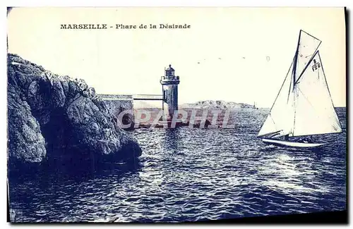 Ansichtskarte AK Marseille Phare de la Desirade Bateau