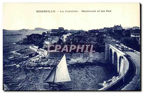 Ansichtskarte AK Marseille La Corniche Maldorme et les Iles