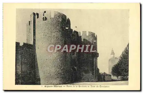 Ansichtskarte AK Aigues Mortes Porte de la Gardette et Tour de Constance