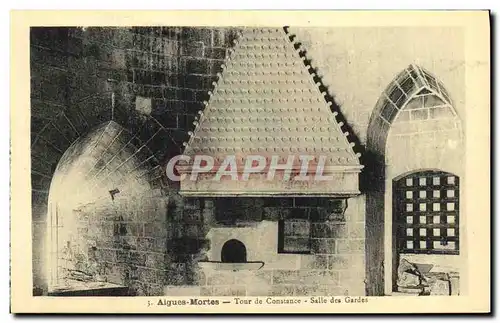 Cartes postales Aigues Mortes Tour de Constance Salle des Gardes