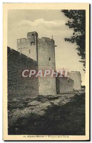 Cartes postales Aigues Mortes Remparts Face Nord