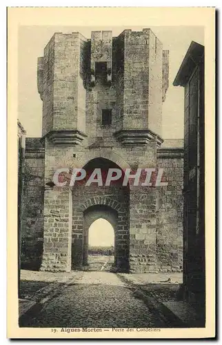 Cartes postales Aigues Mortes Porte des Cordeliers