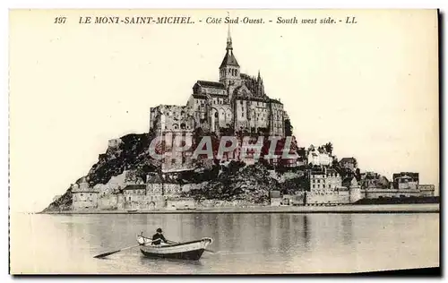 Ansichtskarte AK Le Mont Saint Michel Cote Sud Ouest