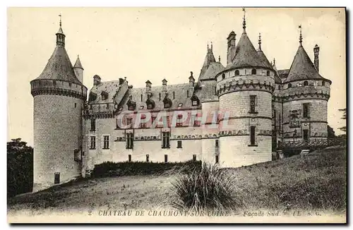 Cartes postales Chaumont Sur Loire Le Chateau Facade Sud