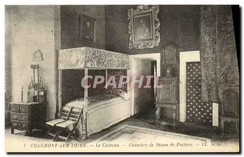 Cartes postales Chaumont Sur Loire Le Chateau Chambre de Diane de Portiers