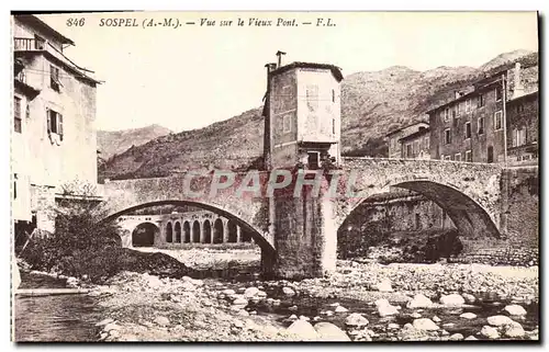 Cartes postales Sospel Vue sur le Vieux Pont