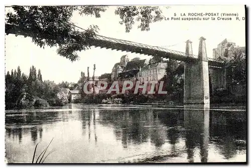 Cartes postales La Roche Posay Le Pont Suspendu sur la Creuse