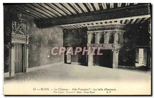 Ansichtskarte AK Blois La Chateau La Salle d Honneur Aile Francois 1er