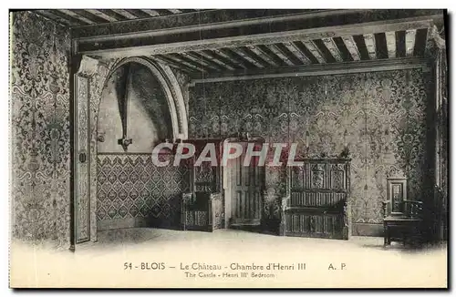 Ansichtskarte AK Blois La Chateau Chambre d Henri III